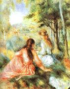 Pierre Renoir In the Meadow oil on canvas